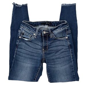 KanCan Distressed Skinny Jeans Ankle Zipper size 23